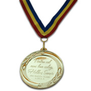 Medalie personalizata gravura text