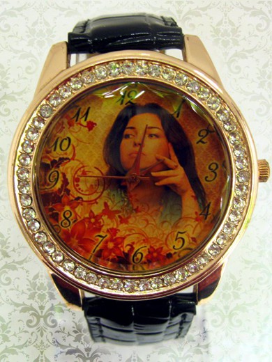 ceas aurit personalizat, pentru ea, cadouri personalizate